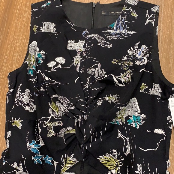 Zara printed peekaboo romper, NWT - Picture 3 of 4